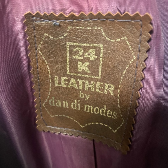 Vintage 24 K Leather Coat by dan di modes - Picture 8 of 14